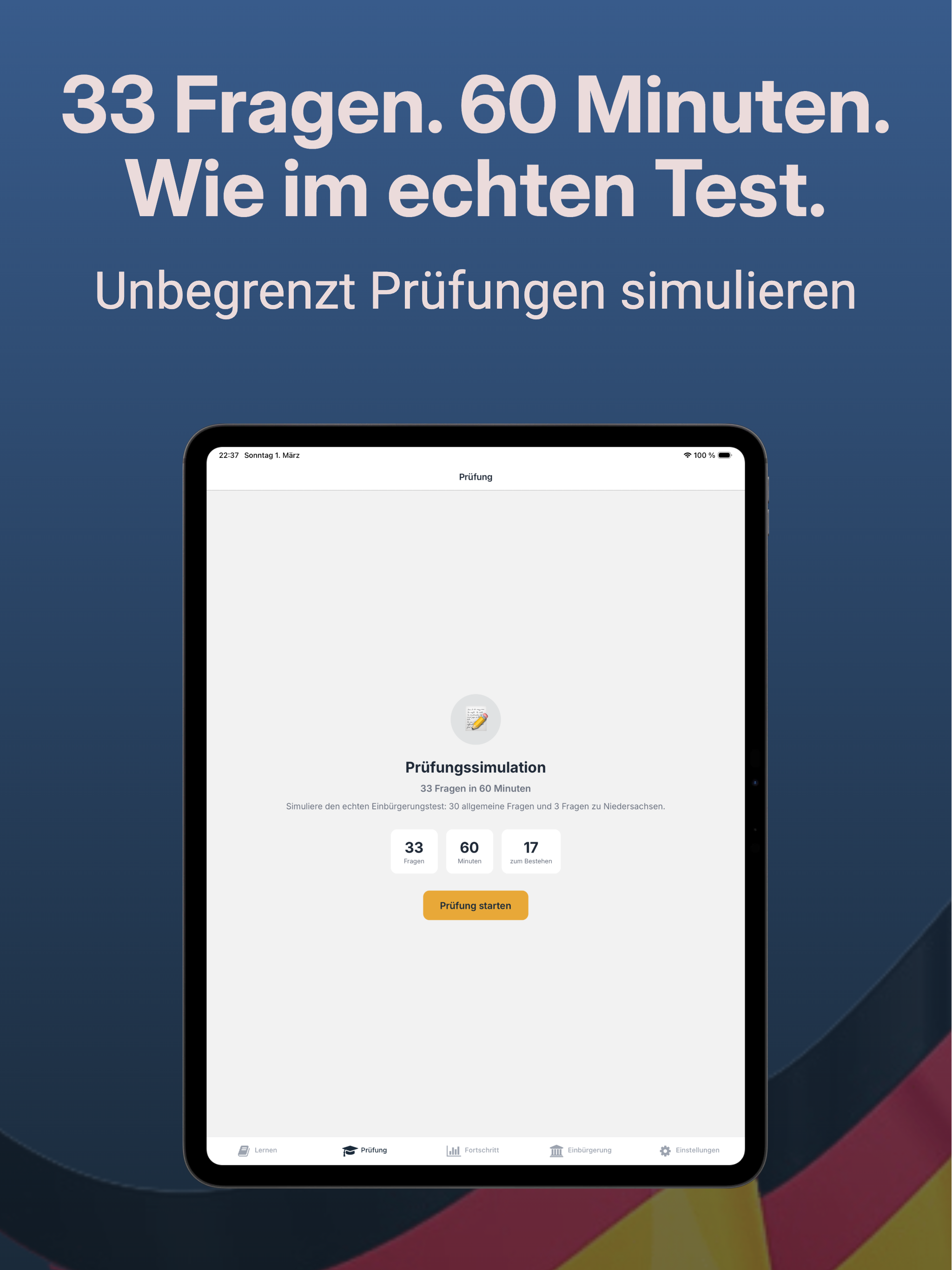Einbürgerungstest 460 Fragen