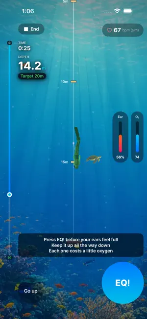 Equalization & Apnea Trainer screenshot 1