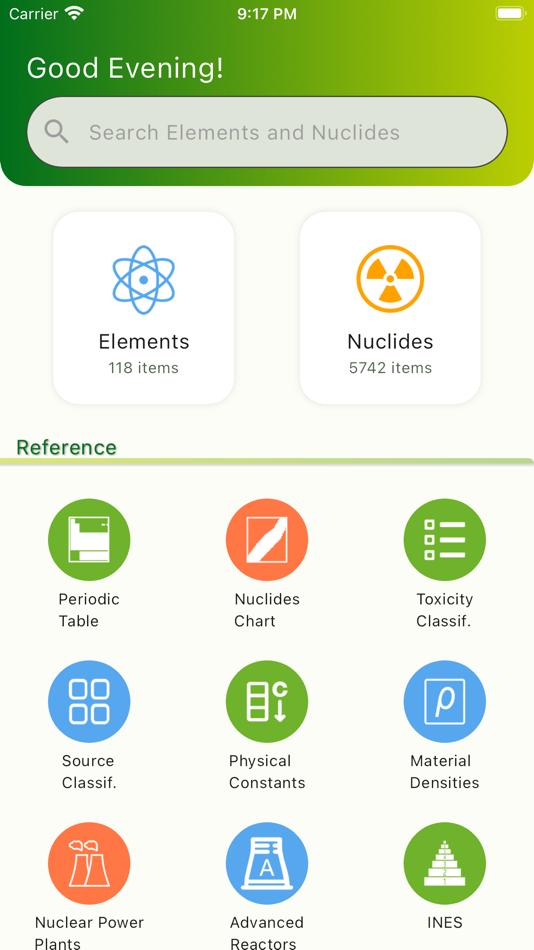 #1. Nuclides (iOS) 由: 建锋 宋