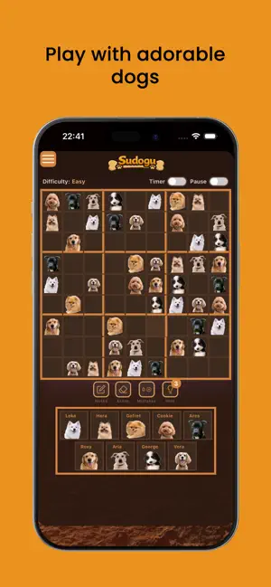 Sudogu - Dog Sudoku screenshot 2