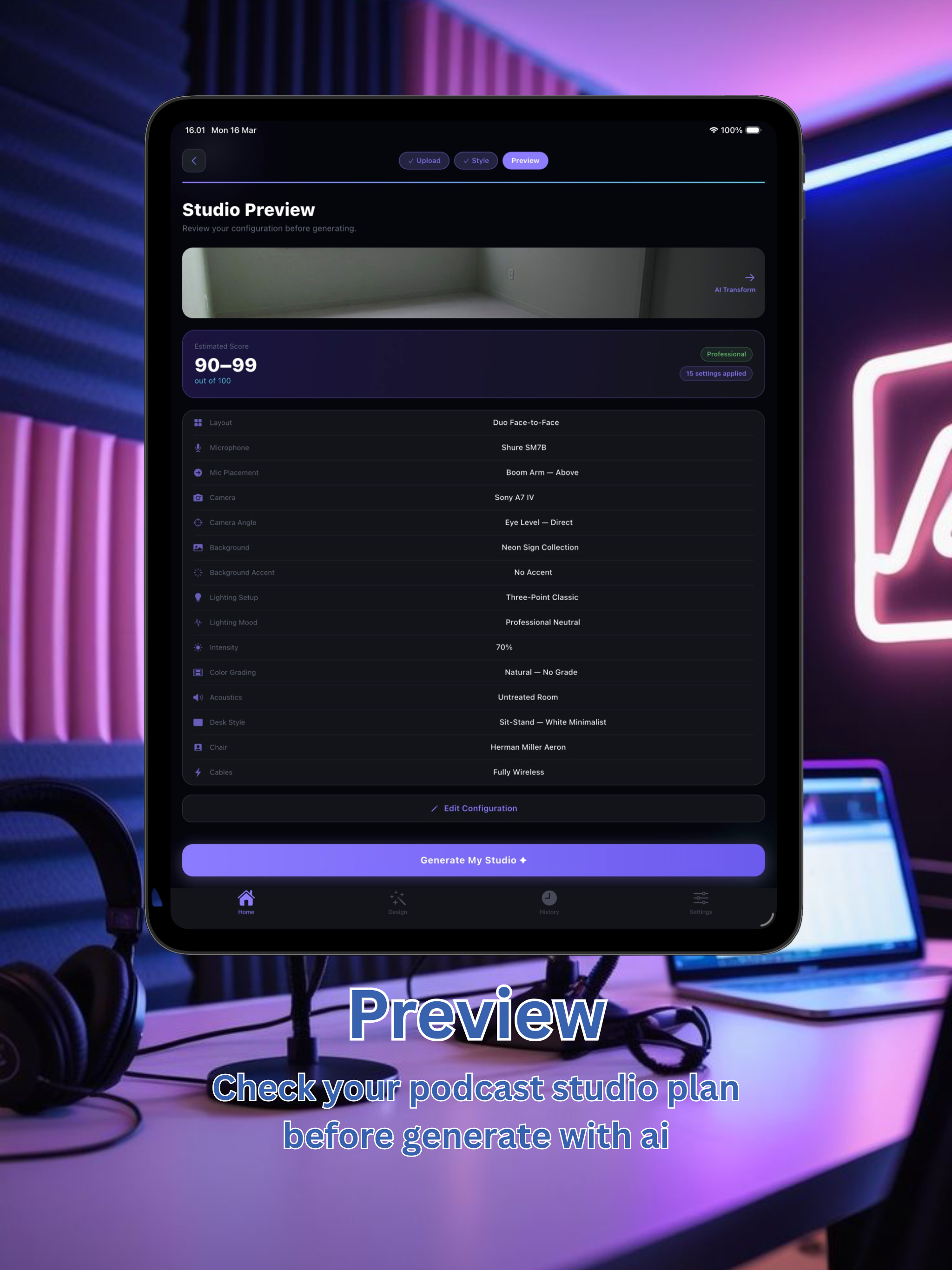 Podcast Room AI: Design Plan screenshot 10