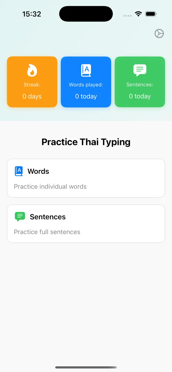 Screenshot #1 pour Thaiping - Thai Practice