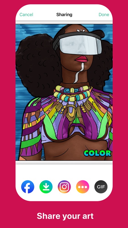 Color Noir・Black Coloring Book screenshot 5