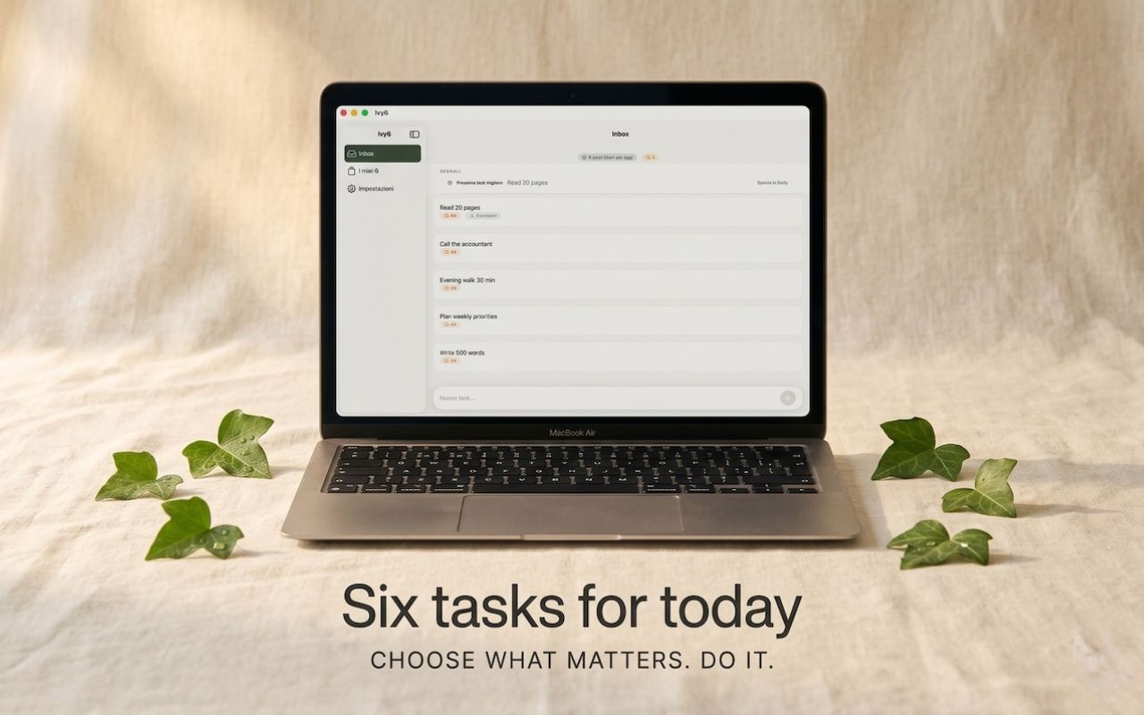 Ivy6: Daily Focus Planner