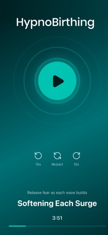 HypnoBirthing+ iPhone screenshot