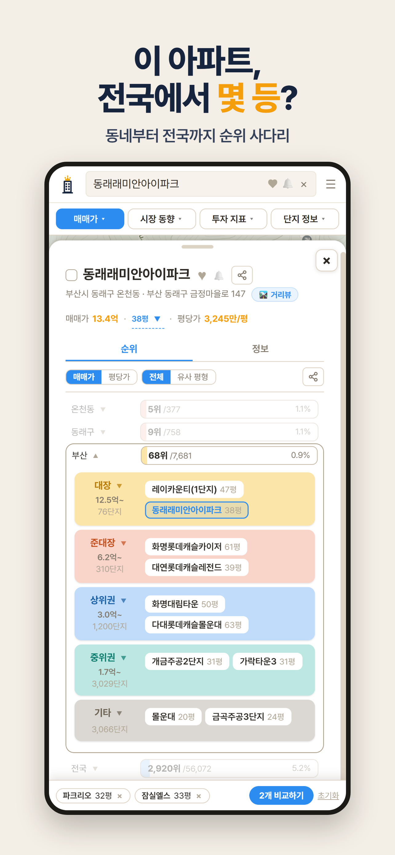 킹동산 - 우리 동네 아파트 순위 screenshot 4