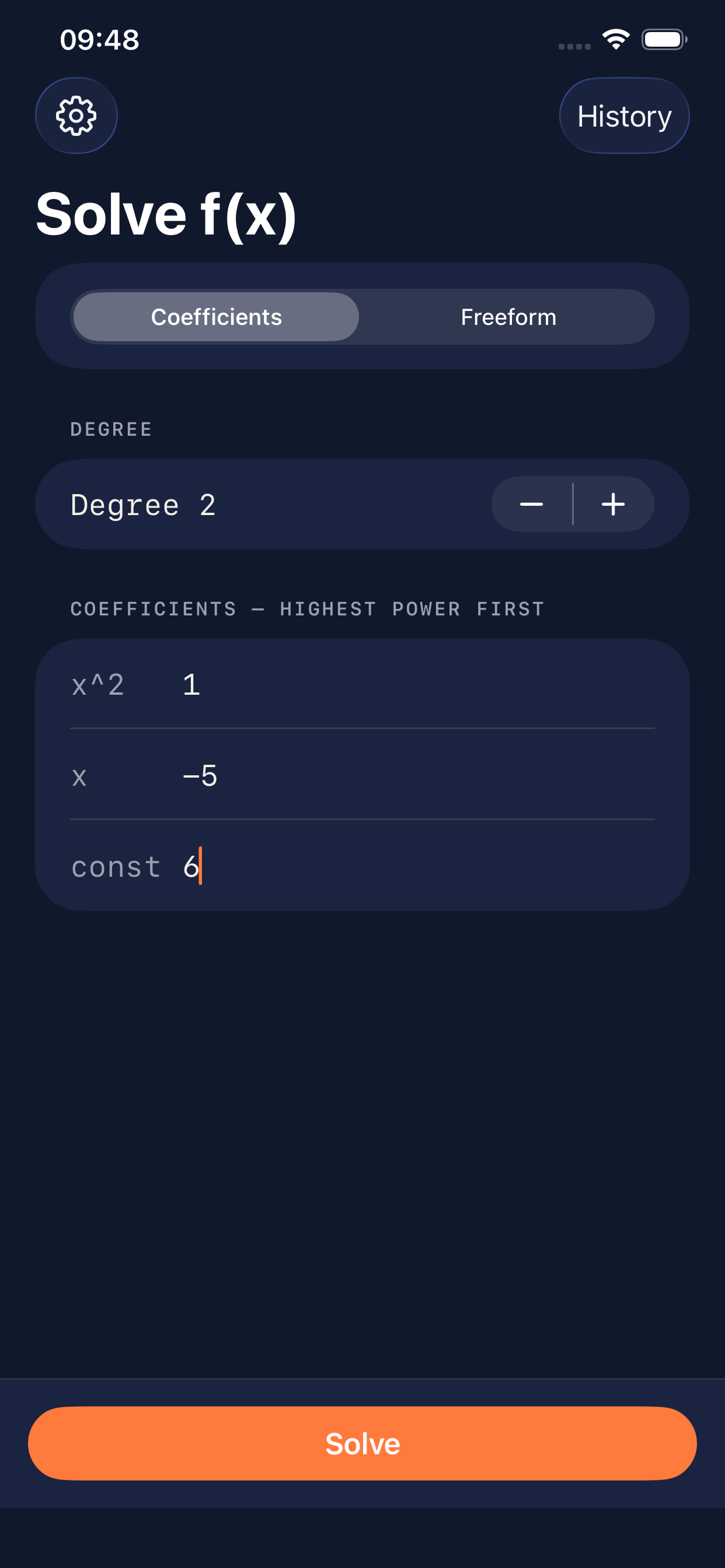 Solve f(x) screenshot 6