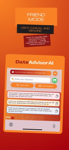 DateAdvisor AI Keyboard screenshot