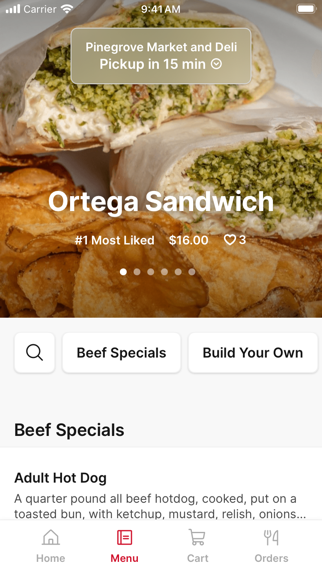 Pinegrove Market and Deli iPhone screenshot 2 - Food & Drink app