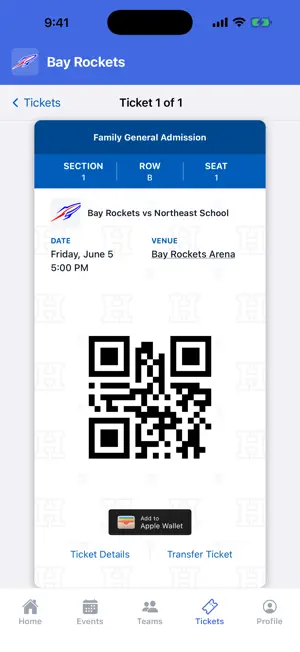 Bay Rockets Athletics screenshot 3