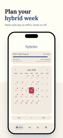 Hybrid Work Tracker - Hybrite Screenshot 1 of 6