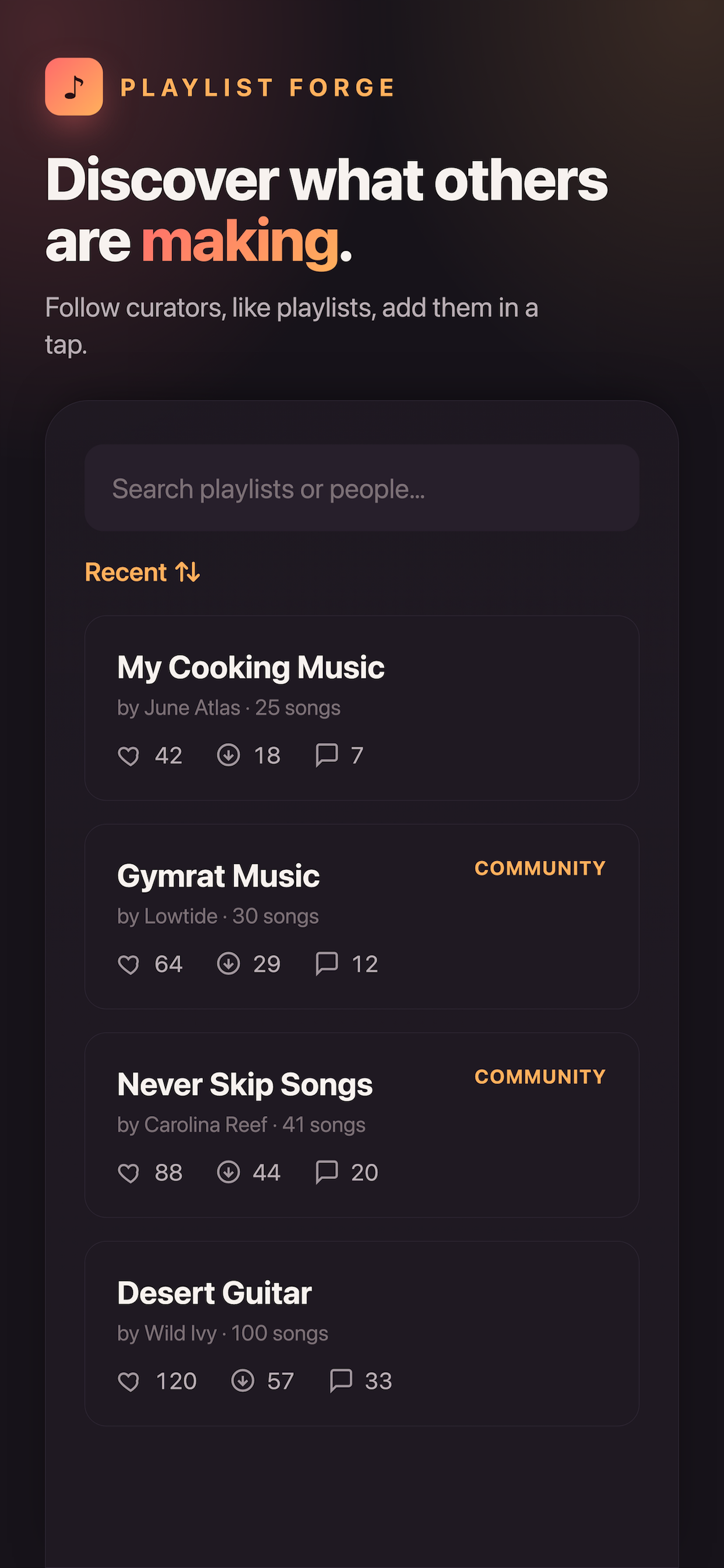 Playlist Forge screenshot 3