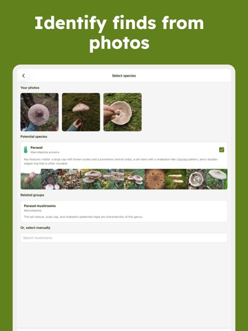 Sporecast: Mushroom Identifier iPad screenshot 1