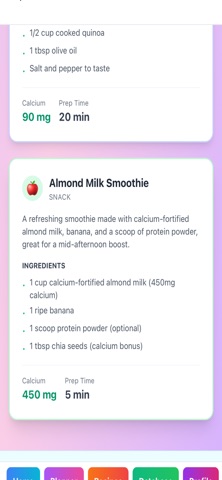 Calcium From Foods: Tracker Screenshot 5 of 7