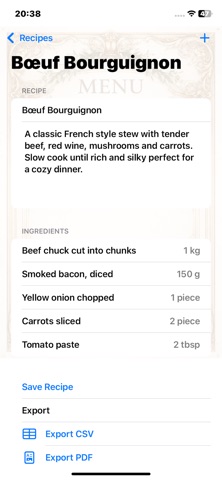 iCookingRecipe Screenshot 2 of 4