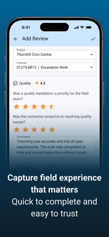 Construct Performance Rating screenshot