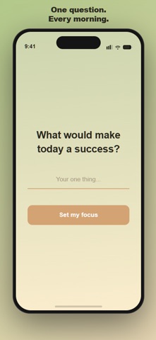 Just One Thing: Daily Focus screenshot