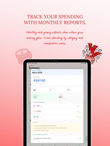 Remindr. iPad screenshot