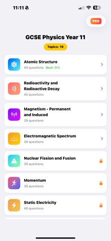 Physics Y11 iPhone screenshot