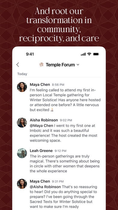 The Living Temple iPhone screenshot 4 - Social Networking app