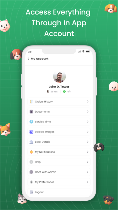Fox-Dog-walking Provider Screenshot
