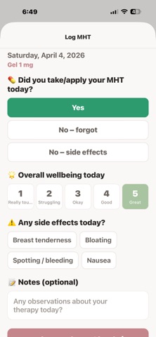 MenoCompass screenshot