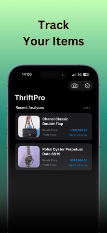 Thrift Profit Identifier screenshot