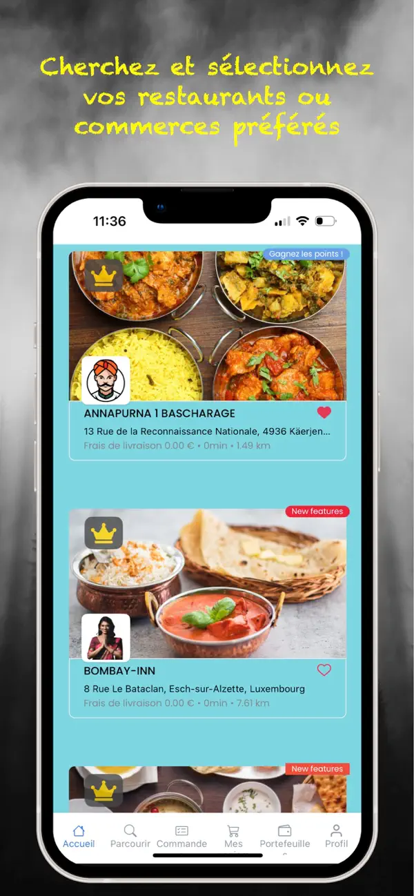 Screenshot #2 pour Myfoods.lu