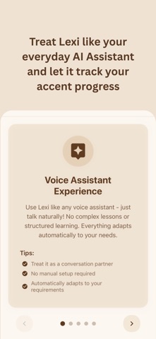 Lexi AI Accent Coach iPhone screenshot