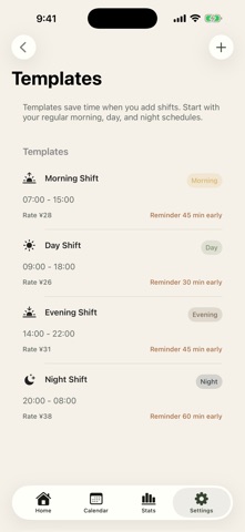 Shift Pocket Calendar screenshot