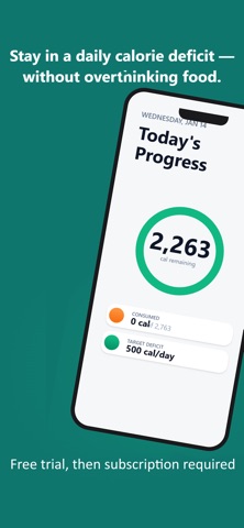 Calories Deficit Tracker screenshot