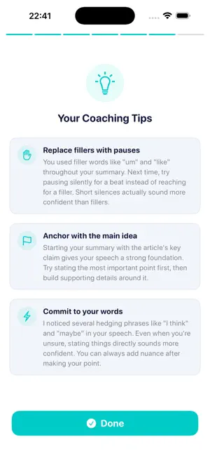 Tellback: Speaking Practice screenshot 3