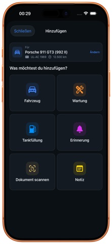Fahrzeugakte screenshot
