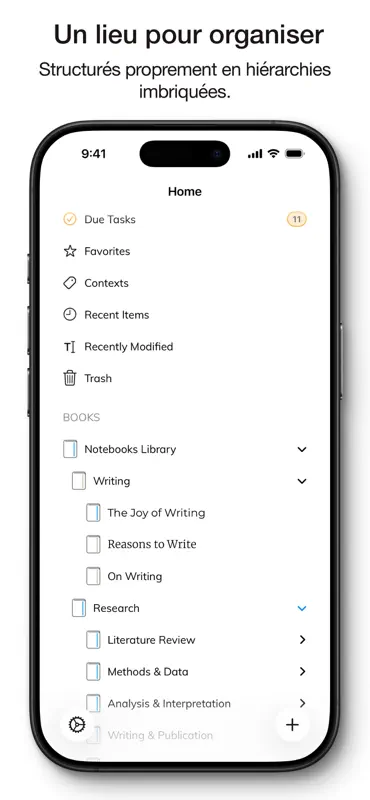 Notebooks : écrire & organiser screenshot 3 of 7