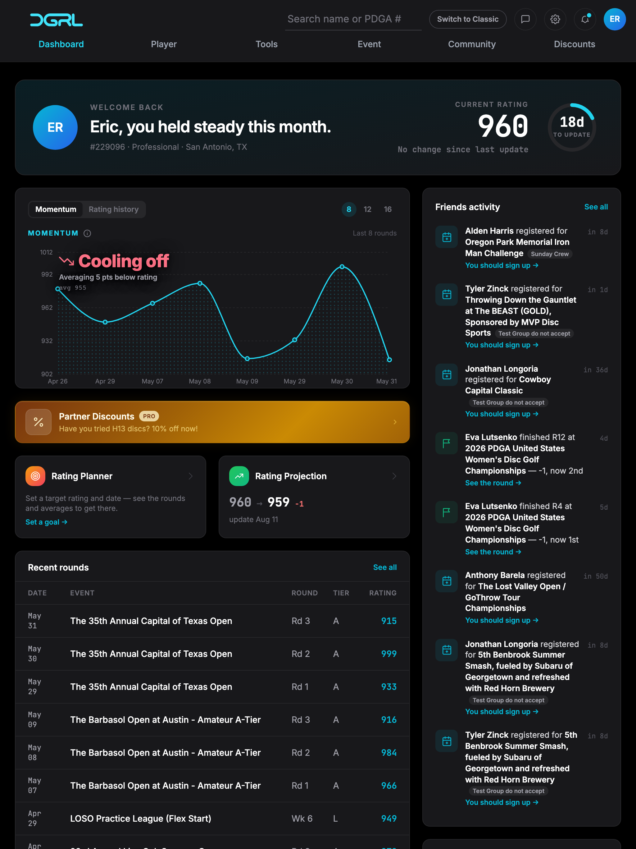 DG Ratings Lab Disc Golf Stats screenshot 11
