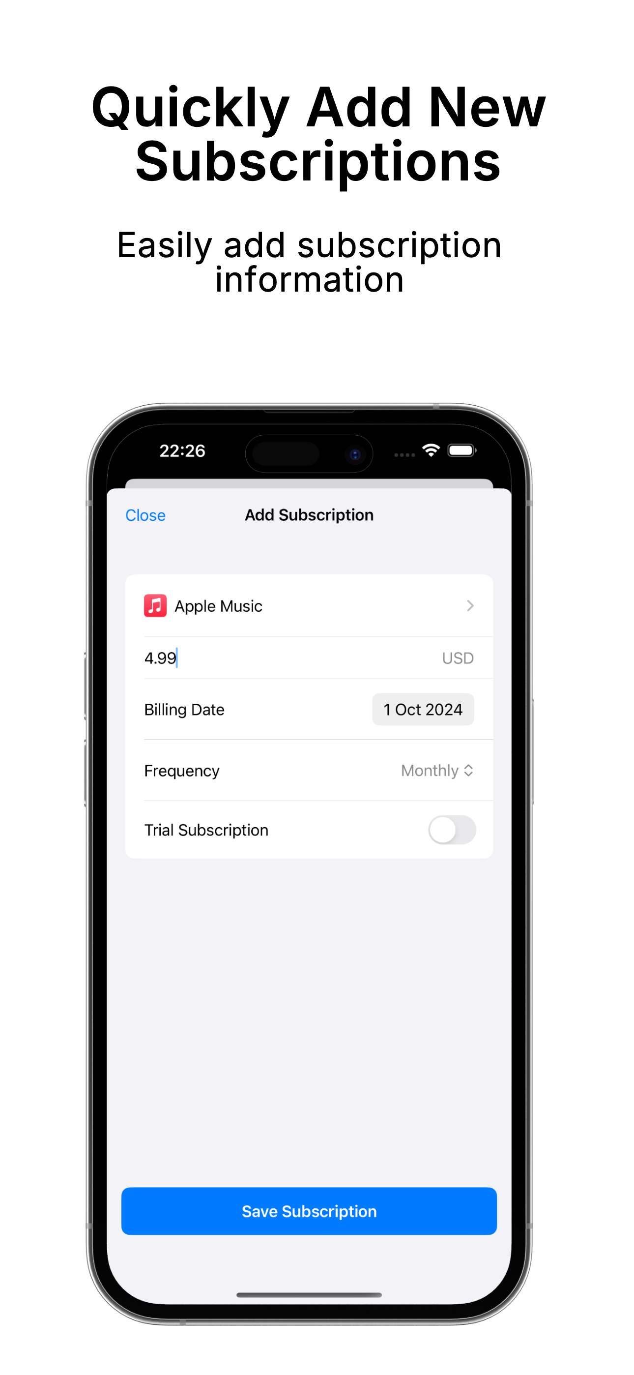 Loopi - Track Subscriptions screenshot 3