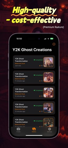 Dreamy Y2K AI Photo Generator iPhone screenshot