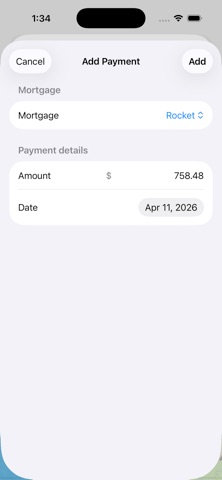 Mortgage Early Payoff (JG) iPhone screenshot