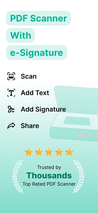 PDF Scanner: Scan & Sign Screenshot 1 of 6
