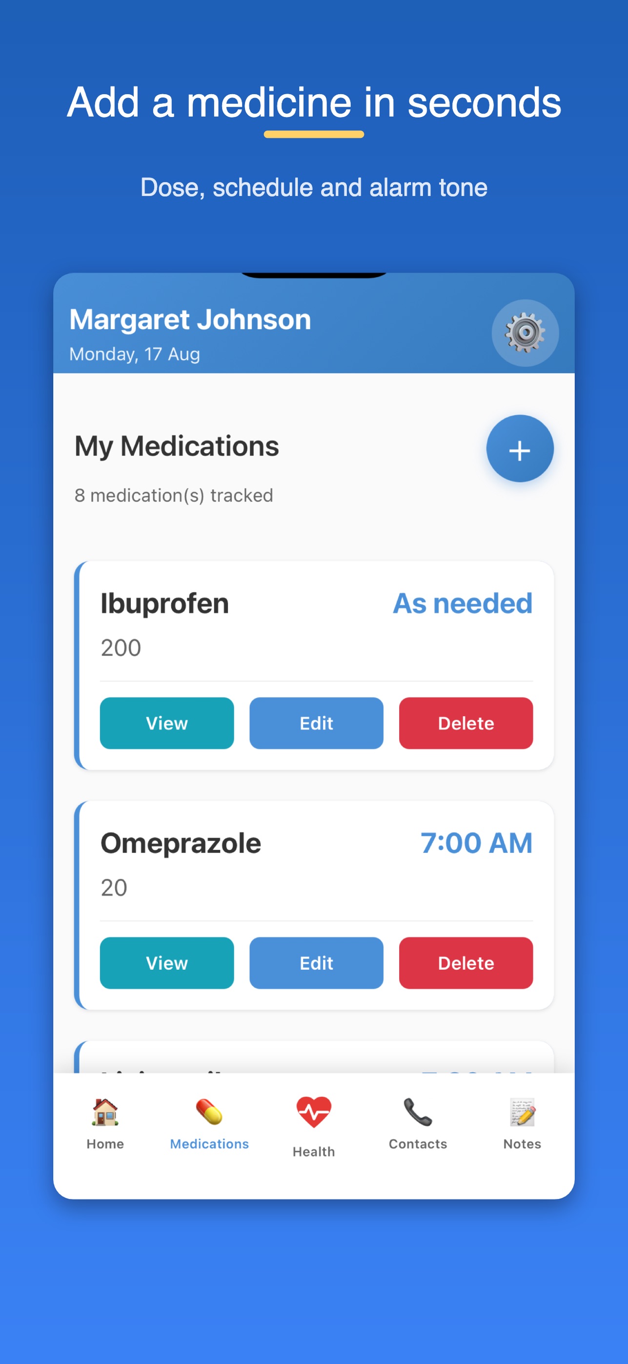 Screenshot 2 of SeniorMed: Pill Reminder