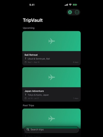 TripVault: Travel Diary iPad screenshot