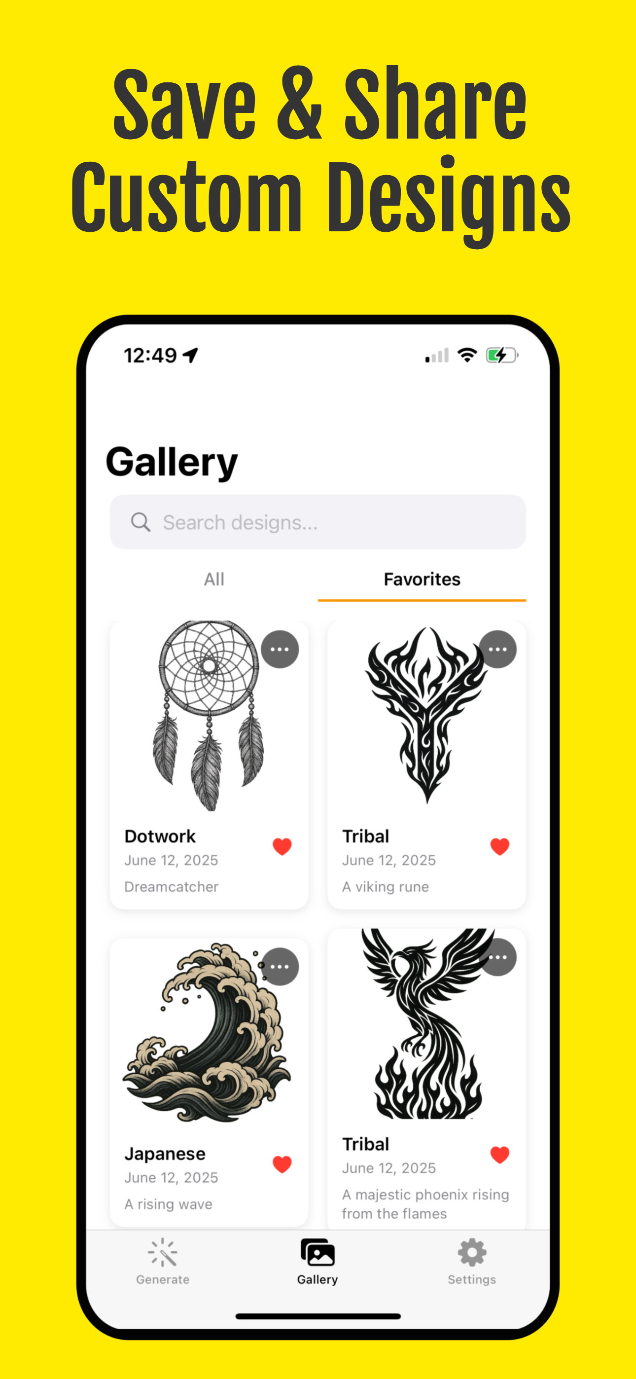 AI Tattoo Generator - InkGenie screenshot 6