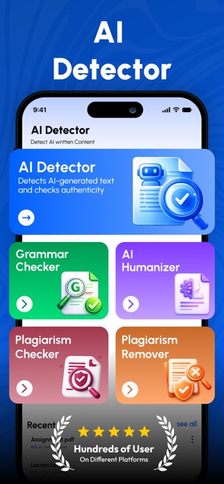 AI Detector, Humanize AI Text Screenshot 1 of 8