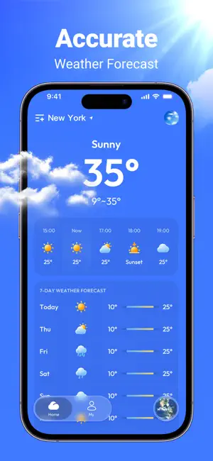 Weatherly:Forecast&Radar iPhone screenshot 2