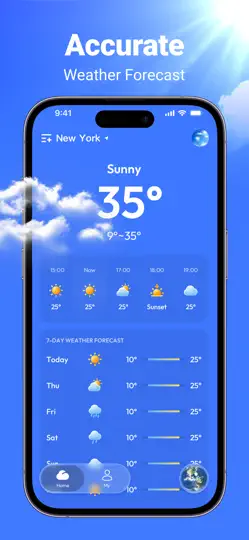 Weatherly:Forecast&Radar iPhone-skjermbilde 2