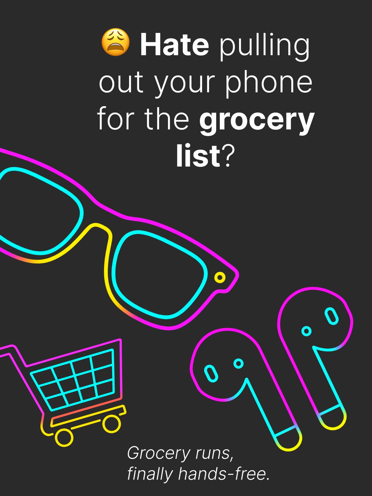 Smart glasses Shopping list AI ipad screenshot 3