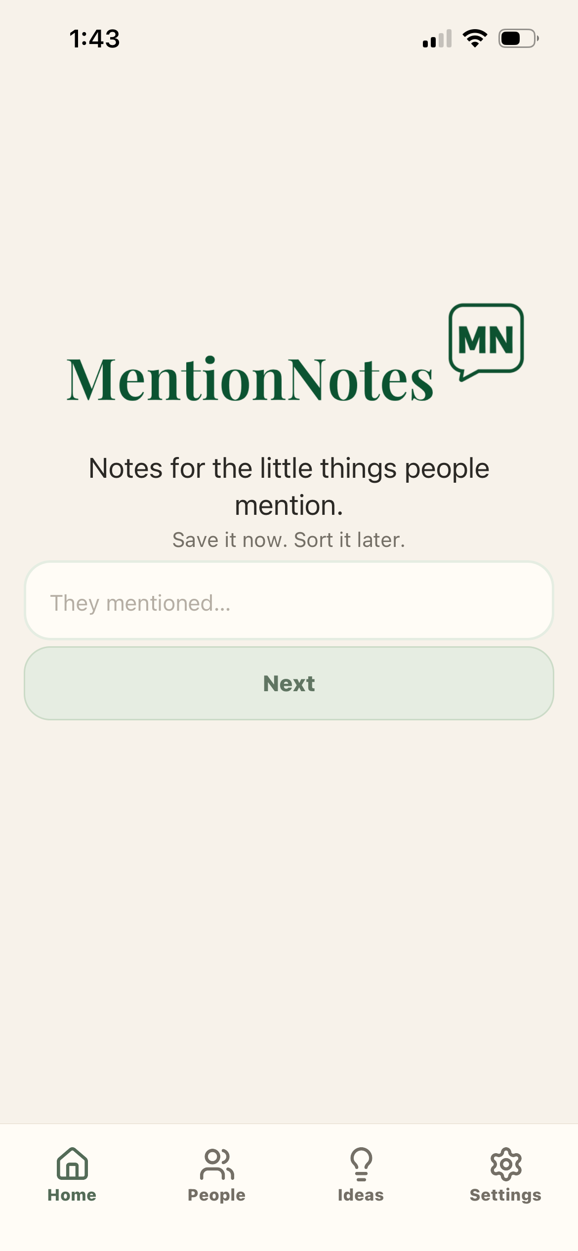 MentionNotes screenshot 2