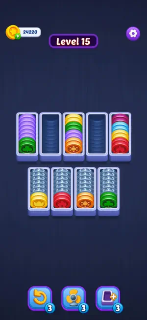 Coin Stack: Sort Puzzle screenshot 2