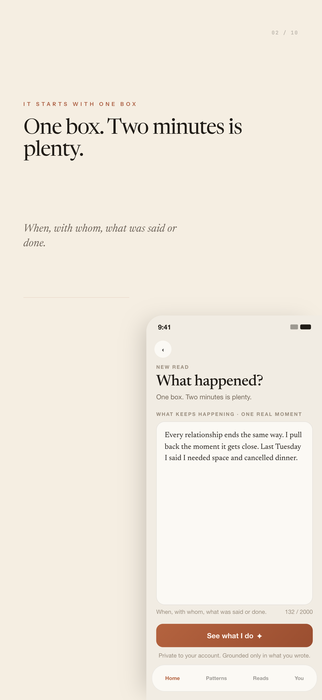 Reflenn: Shadow Work Patterns screenshot 3