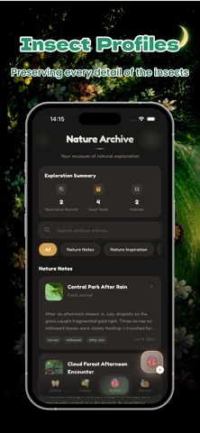 Zetta: Recording Insect Moment iPhone screenshot